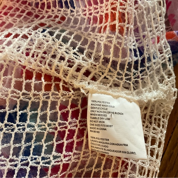 Apt 9 Cobalt Blue Short Sleeve Top, Women’s Sz S - Daisy Infinity Scarf - Picture 10 of 12